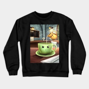 Cup of coffee with milk Crewneck Sweatshirt